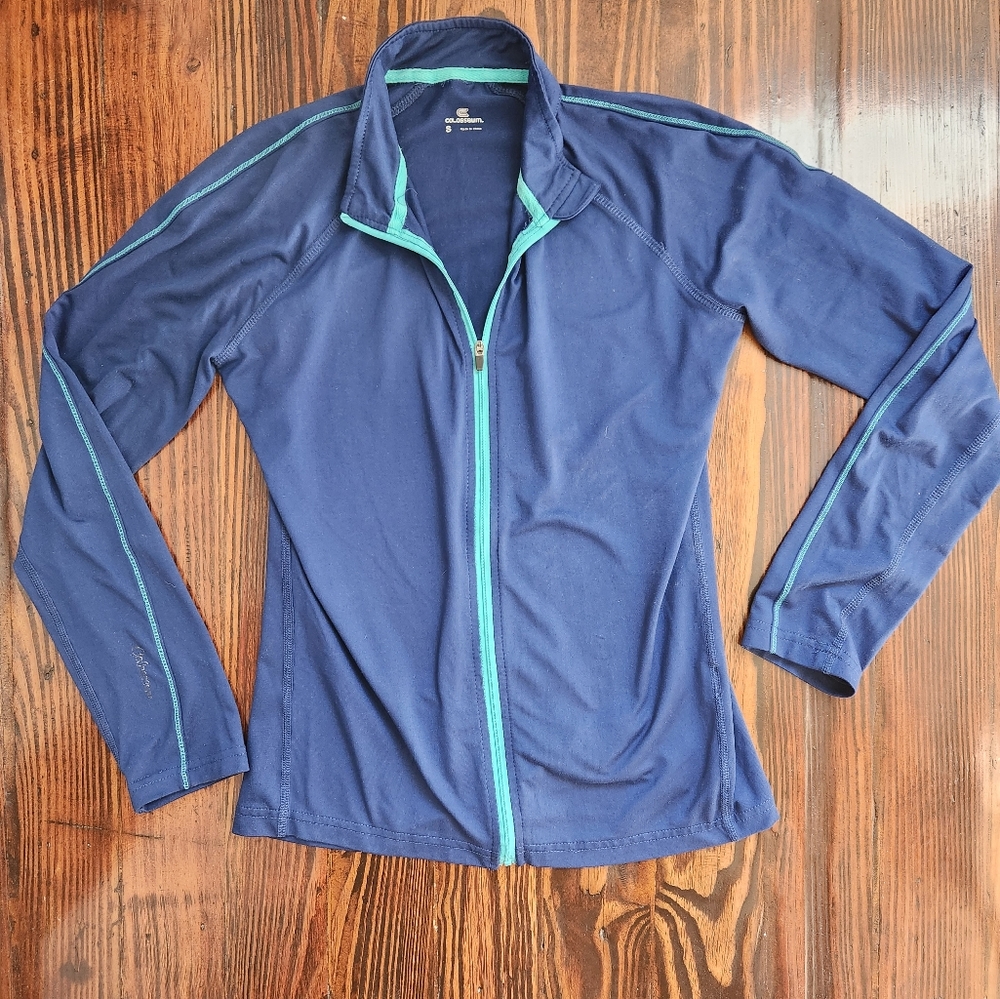 Navy zip athletic long sleeve